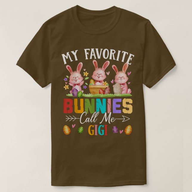 Camiseta Gracioso, mis conejitos favoritos me llaman famili (Diseño del anverso)