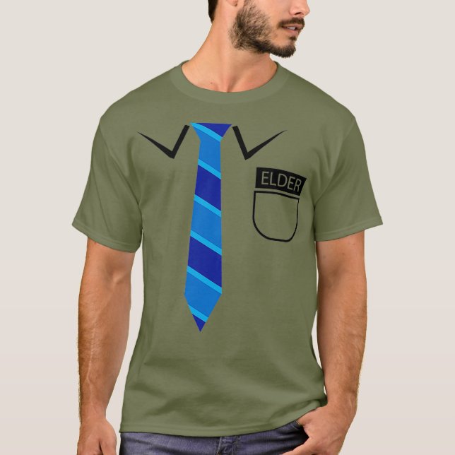 Camiseta Gracioso modelo    de mentalidad de Mormon LDSM (Anverso)