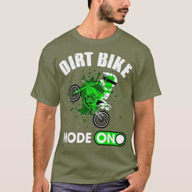 Camiseta Gracioso Modo De Bicicleta De Suciedad En El Regal (Anverso)
