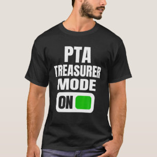Camiseta Gracioso modo de tesorero de PTA para padres escol