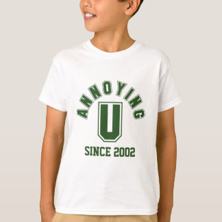 Camiseta Gracioso Molestando Chico Tee, Verde