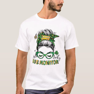 Camiseta Gracioso monitor de autobús escolar con suerte