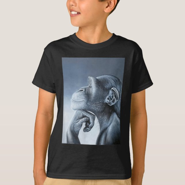 Camiseta Gracioso Mono de León Meme Ragebait Meme Brainrot  (Anverso)