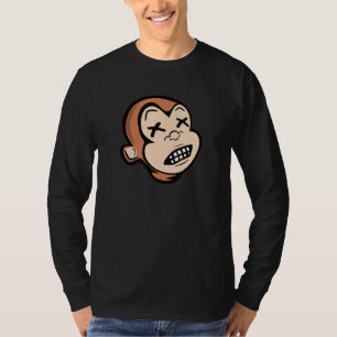 Camiseta Gracioso mono ebrio muerto ebrio mono Xx bebida P