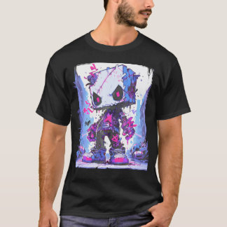 Camiseta Gracioso Monster Cute Personalizado Comic Graffit 