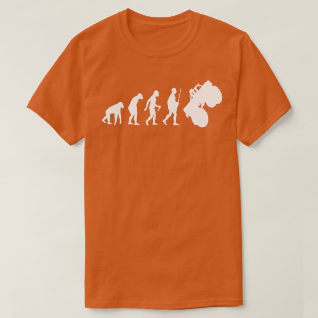 Camiseta Gracioso Monster Tamaño Camión Evolución Regalo RV (Diseño del anverso)