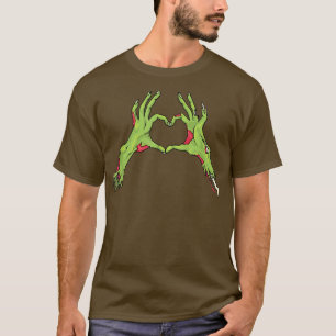Camiseta Gracioso Monstruo Manos Fáciles Disfraz De Hallowe