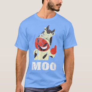 Camiseta Gracioso Moo Farmer Life Happy Cow Farm Animal Vac