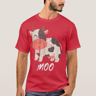 Camiseta Gracioso Moo Kawaii La Vida De Los Agricultores De