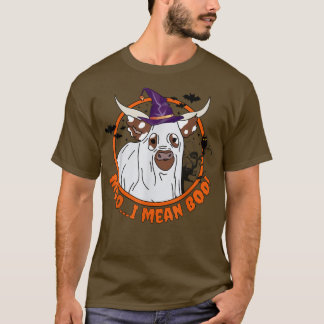 Camiseta Gracioso Moo Me Refiero Al Vestido De Boo Cow Hall