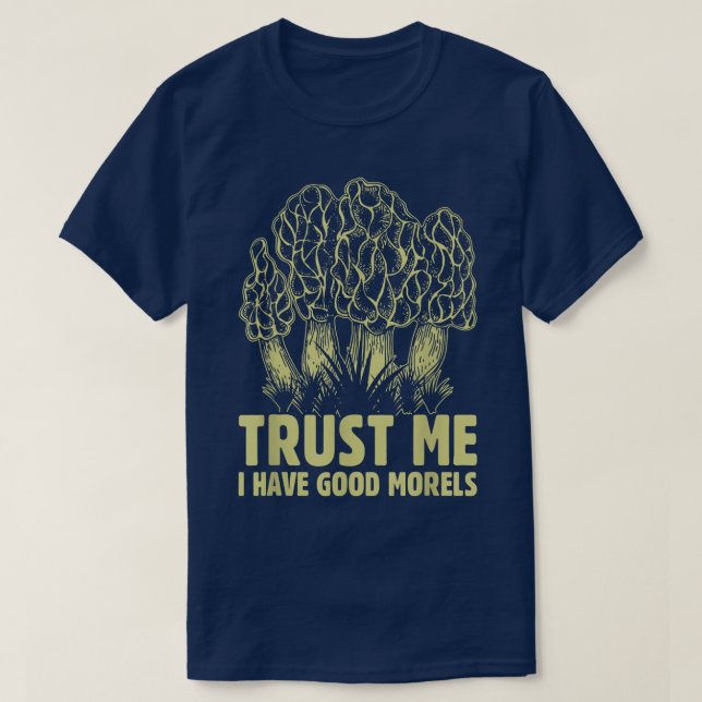 Camiseta Gracioso Morel Mushroom Hunter busca la suerte  (Diseño del anverso)