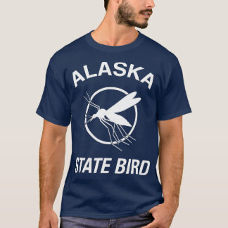 Camiseta Gracioso Mosquito de Ave Estatal Alaska