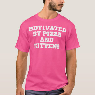 Camiseta Gracioso Motivado Por Pizza Y Gatitos