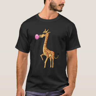 Camiseta Gracioso murmullo de burbujas Giraffe Animal Lover