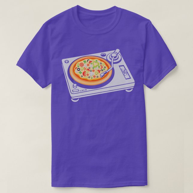 Camiseta Gracioso músico de música convertible Pizza  (Diseño del anverso)