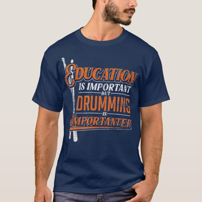 Camiseta Gracioso músico de tambor regalo tambores de ideas (Anverso)