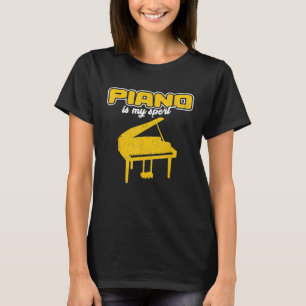 Camiseta Gracioso músico pianista regalo de piano clásico