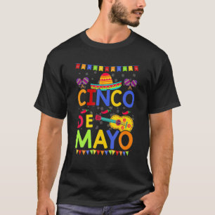Camiseta Gracioso Nacho Promedio Tío Cinco De Mayo Mexicano
