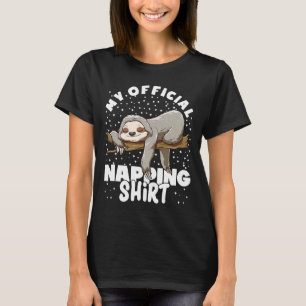 Camiseta Gracioso Napping Sleeping Sloth Lazy Nap Active