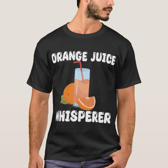 Camiseta Gracioso Naranja Juice Whisperer Apparel Naranja J (Anverso)