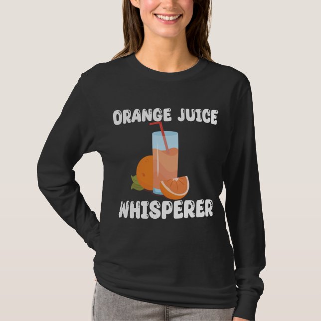 Camiseta Gracioso Naranja Juice Whisperer Apparel Naranja J (Anverso)