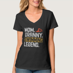 Camiseta Gracioso Natación Mamá Abuela Leyenda Guay Granny