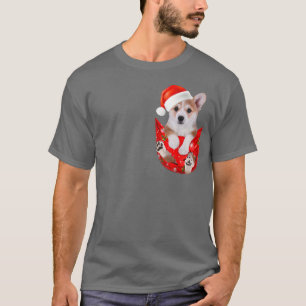 Camiseta Gracioso Navidad de Corgi galés de Pembroke para C