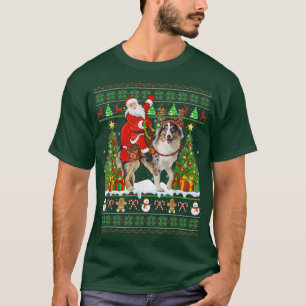 Camiseta Gracioso navidad de pastor australiano en viaje de