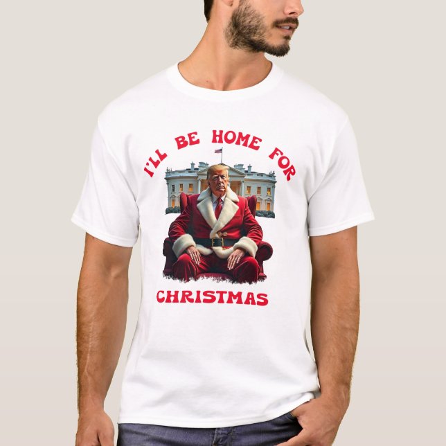 Camiseta Gracioso Navidad de Santa Trump | Acogedor (Anverso)