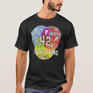 Camiseta Gracioso Nerdy Significado de la vida 42 Diagrama