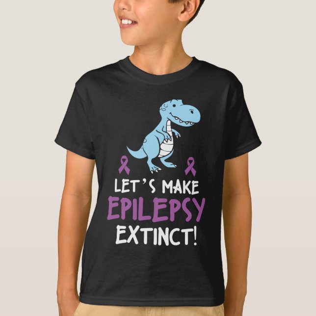 Camiseta Gracioso niño de conciencia de guerrero de dinosau (Anverso)