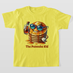 Camiseta Gracioso niño de panqueques agregar texto