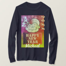 Gracioso niño pequeño Personalizado lindo Feliz Añ