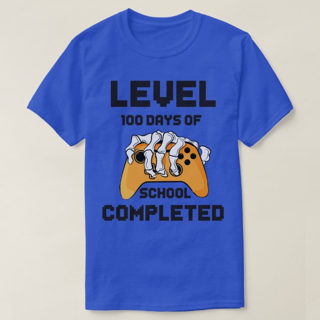 Camiseta Gracioso nivel 100 días de escolaridad completados (Diseño del anverso)