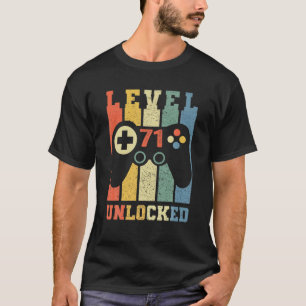Camiseta Gracioso nivel 71 Chica de videojuegos desbloquead
