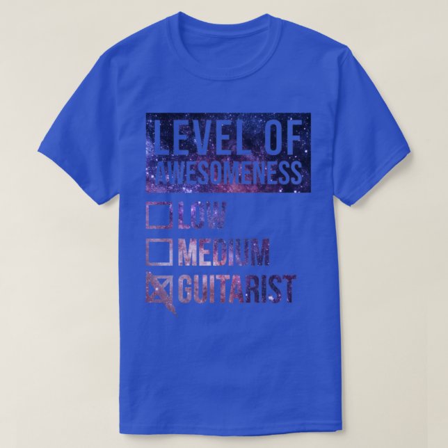 Camiseta Gracioso Nivel De Conciencia Guitars Guitars De Gu (Diseño del anverso)