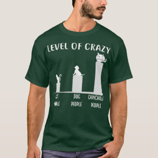 Camiseta Gracioso Nivel De Loco De Chinchilla Apparel Gift