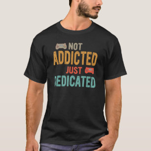 Camiseta Gracioso No adicto sólo dedicado Videojuegos Amor