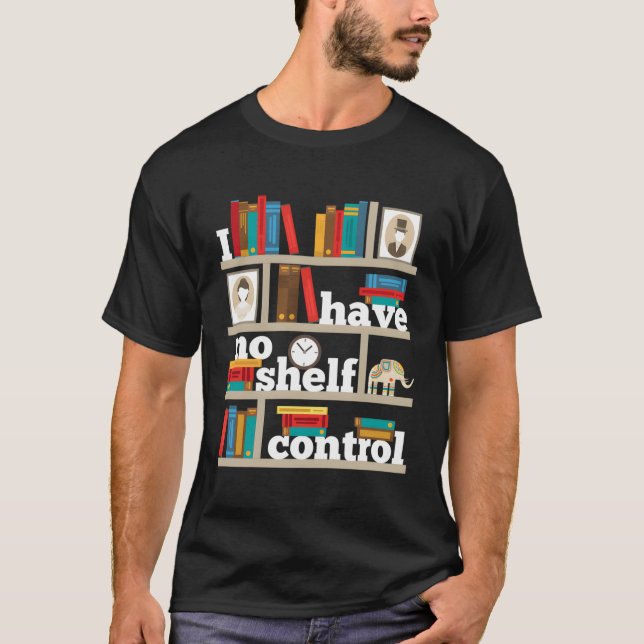 Camiseta Gracioso No Auto Shelf Control Leer Libros Gusanos (Anverso)