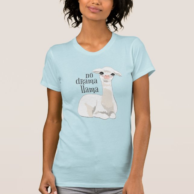 Camiseta Gracioso No Drama Llama Cultura Pop (Anverso)