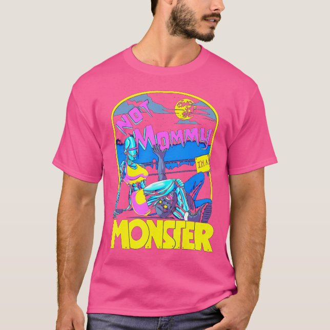 Camiseta Gracioso No Mamá Soy Un Monstruo De Construcción D (Anverso)