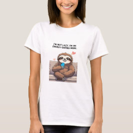 Camiseta gracioso - "No soy perezoso, estoy en ene