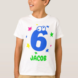 Camiseta Gracioso número y nombre de los niños estrellas de