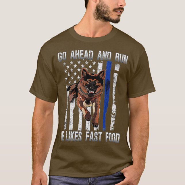 Camiseta Gracioso obsequio a un manipulador de la policía K (Anverso)