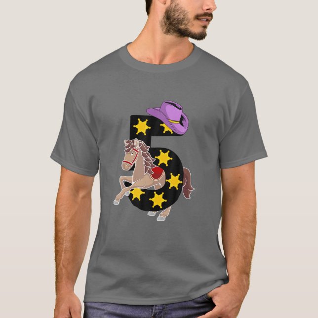 Camiseta Gracioso obsequio de cumpleaños de niña de caballo (Anverso)