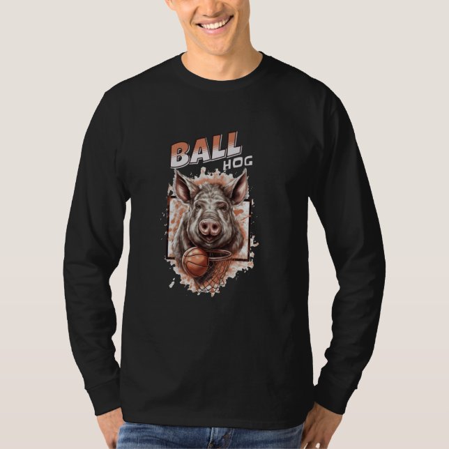 Camiseta Gracioso obsequio de vóley de vómito de baloncesto (Anverso)