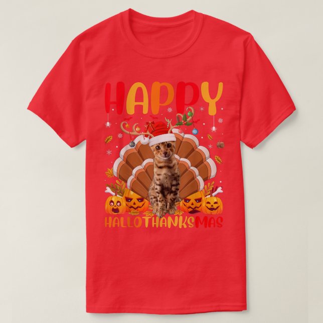 Camiseta Gracioso Ocelot Animal Lover Feliz Ocelot HelloGra (Diseño del anverso)
