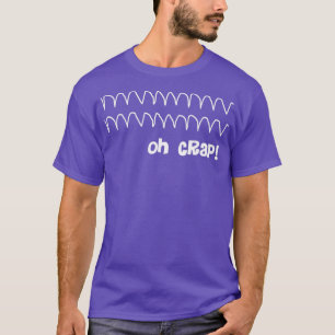 Camiseta Gracioso Oh Crap Ritmo Cardíaco 1