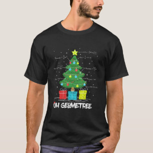 Camiseta Gracioso Oh Geometree Xmas Tree Geometry Math Teac