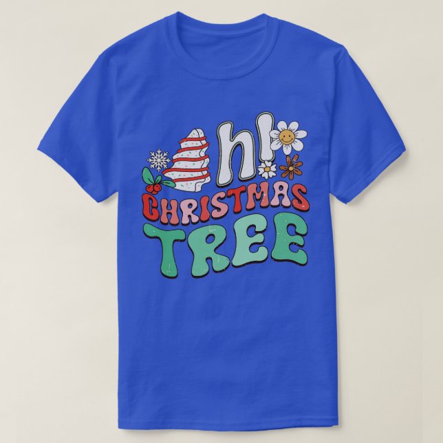 Camiseta Gracioso Oh Pastel de Árbol de Navidad (Diseño del anverso)